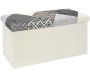 Banc coffre pliable Patchwork gris