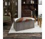 Banc coffre pliable patchwork côtelé Scott - 6
