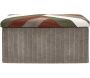 Banc coffre pliable patchwork côtelé Scott - 42,90