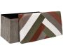 Banc coffre pliable patchwork côtelé Scott