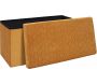 Banc coffre pliable en velours Rétro - 5