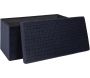 Banc coffre pliable en velours Rétro - 5