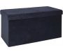 Banc coffre pliable en velours Rétro