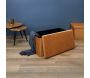 Banc coffre pliable en velours Rétro - THE HOME DECO FACTORY