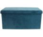 Banc coffre pliable en velours Zig zag - CMP-1541