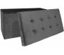 Banc coffre pliable en velours 8 boutons