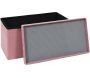 Banc coffre pliable en velours couvercle compatible briques de construction - 7