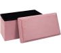 Banc coffre pliable en velours couvercle compatible briques de construction - 8