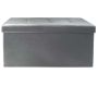 Banc coffre de rangement en polyuréthane Zoé - CMP-2924