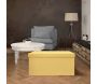 Banc coffre de rangement en suédine Lina - 34,90