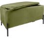 Banc avec coffre de rangement en velours Snog - PRE-1366