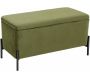 Banc avec coffre de rangement en velours Snog