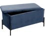 Banc avec coffre de rangement en velours Snog - LEITMOTIV