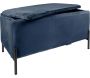 Banc avec coffre de rangement en velours Snog - PRE-1362