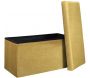 Banc coffre de rangement velours côtelé Giullia - 39,90