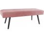 Banc design en velours et bois Explicit