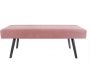 Banc design en velours et bois Explicit - LEITMOTIV