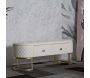 Banc effet matelassé avec 2 tiroirs Sharon 120 x 40 x 43 cm - MAURO FERRETTI