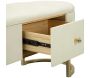 Banc effet matelassé avec 2 tiroirs Sharon 120 x 40 x 43 cm - 8