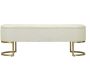 Banc effet matelassé avec 2 tiroirs Sharon 120 x 40 x 43 cm - 6