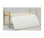 Banc en bois avec coussin en coton blanc - 5