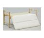 Banc en bois avec coussin en coton blanc - 6