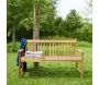 Banc de jardin en acacia massif Natura - 7