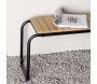 Banc de jardin en aluminium et acacia Holmbeck - 8