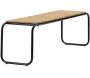 Banc de jardin en aluminium et acacia Holmbeck - VEN-0974