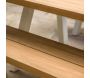 Banc de jardin en aluminium et teck recyclé 4 personnes - 569