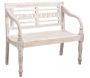 Banc 2 places en acajou