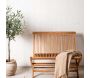 Banc de jardin pliant en teck Ghana - 8