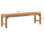 Banc de jardin en teck Kenya - 9