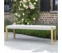 Banc de jardin en teck massif et cordage Calvi - 6