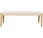Banc de jardin en teck massif et cordage Calvi