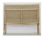 Banc pliant en teck et rotin synthétique beige BAIA - 5