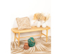 Banc en rotin naturel - AUB-7159