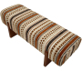 Banc en tissu Etnic 120.5 x 45 x 43 cm - 5