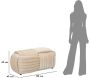 Banc en tissu Softy 90 x 45 x 45 cm - MAU-0470