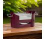 Barbecue Foxy rouge avec chauffe-assiettes - DON HIERRO