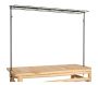 Barre étagère pour décoration de table en métal noir
