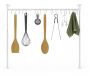 Barre suspension ustensiles de cuisine 20 crochets Anywhere - UMBRA