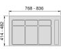 Base pour bacs de tri Recycle - EMU-0258