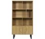 Bibliothèque en mdf et métal Calypso