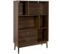 Bibliothèque en bois 5 niches et 2 tiroirsTiffany
