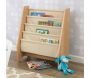 Bibliothèque avec rangements en bois et coton - KID-0136