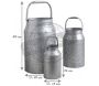 Bidon à lait en zinc lourd (Lot de 3) - AUBRY GASPARD
