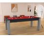Billard convertible table 8 personnes Arizona - plateau & accessoires non fournis - 