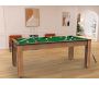 Billard convertible table 8 personnes Arizona + plateau dinatoire + pack d'accessoires - 