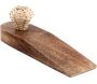 Bloc porte en bois de manguier Tressage 15 x 3.5 cm